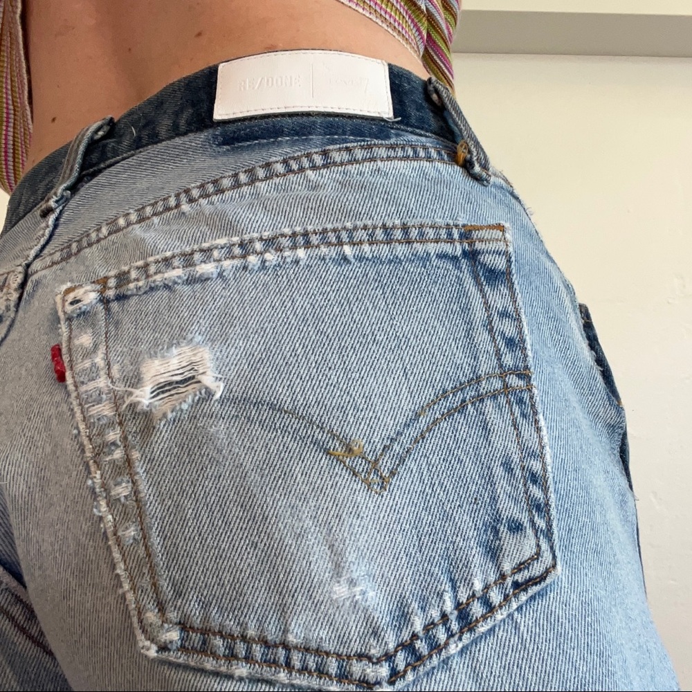 Re/done two tone shorts